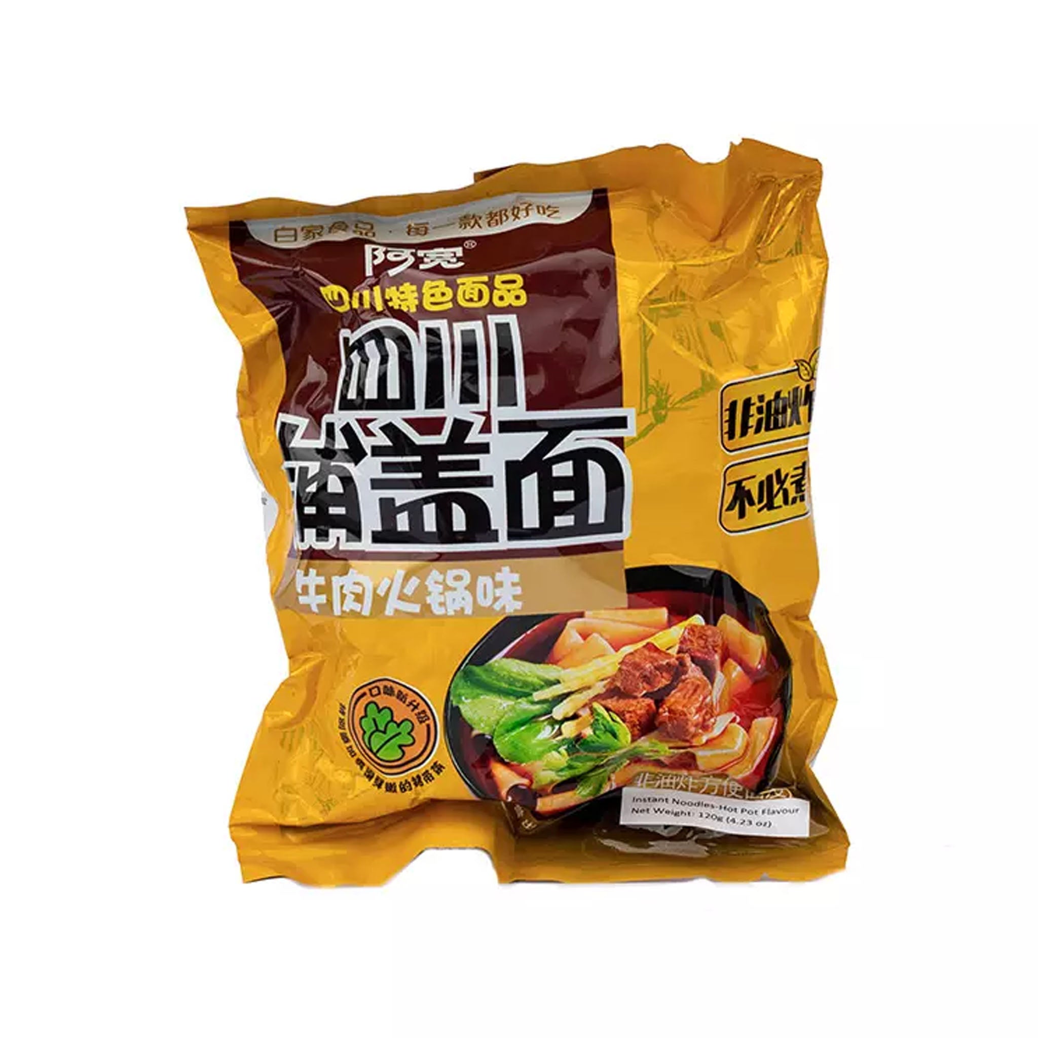 阿宽 四川铺盖面牛肉火锅味 AK Instant Noodle Hot Pot Flavor 110g