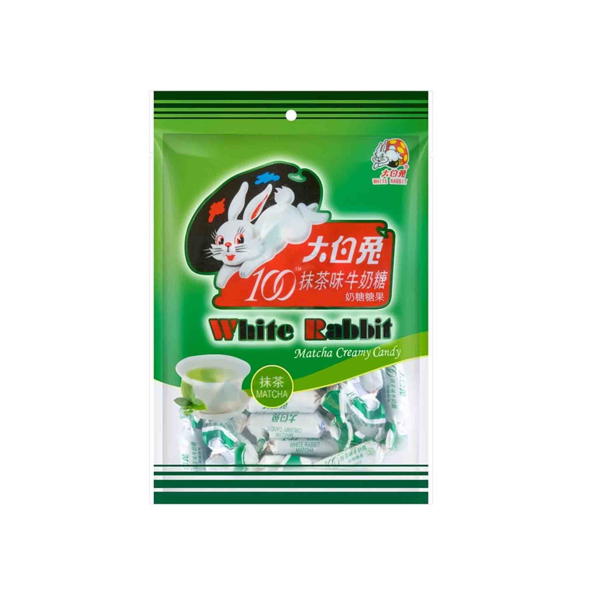 Hvit kanin kremaktig Matcha godteri 150g