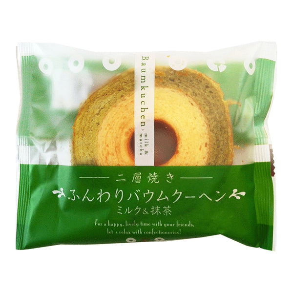 日本 年轮蛋糕 抹茶味-Baumkuchen Matcha-75g