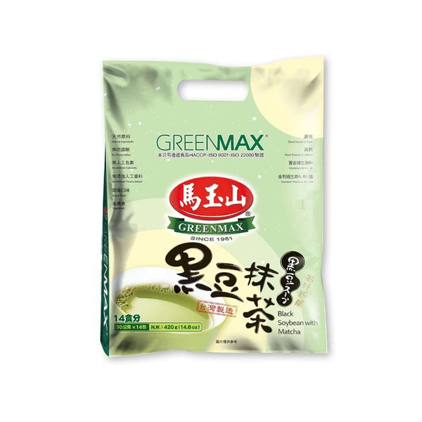 马玉山 黑豆抹茶粉 Greenmax Cereal Black Soy & Matcha 14x30g