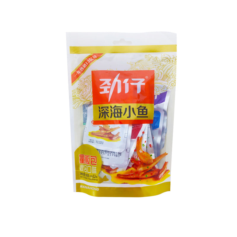 劲仔 深海小鱼 混合口味  Fried Anchovy Snack Mixed Flavour 96g