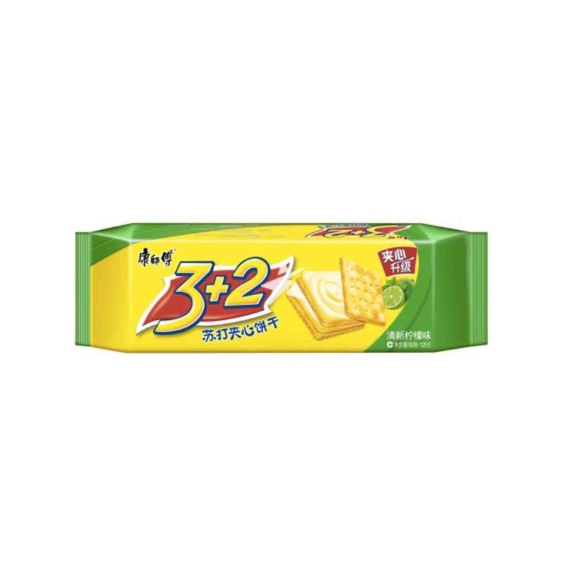 康师傅 3+2苏打夹心饼 柠檬味 Saltine - Lemon 125g