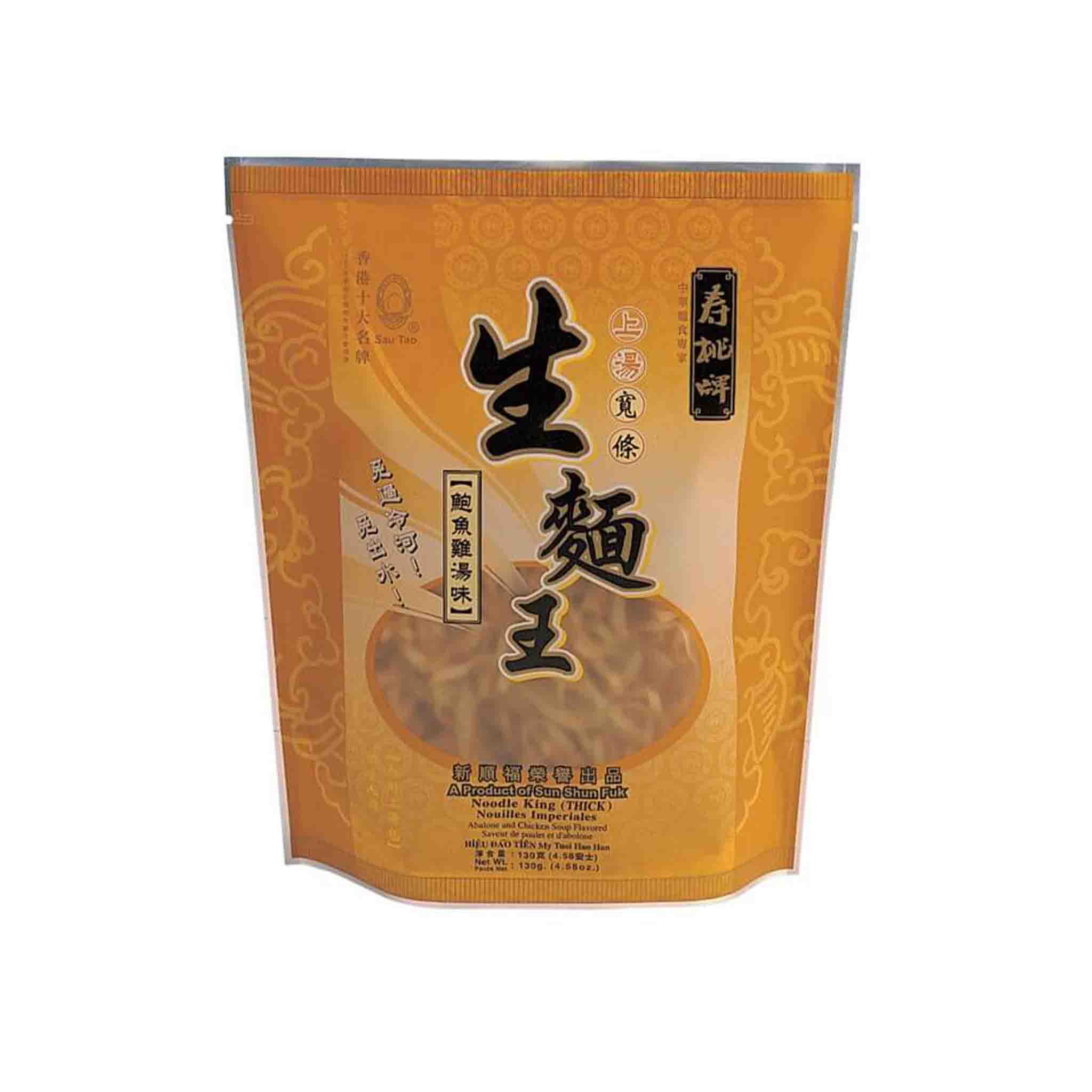 寿桃牌 生面王 鲍鱼鸡味 Noodle King thin abalone & chicken 130g