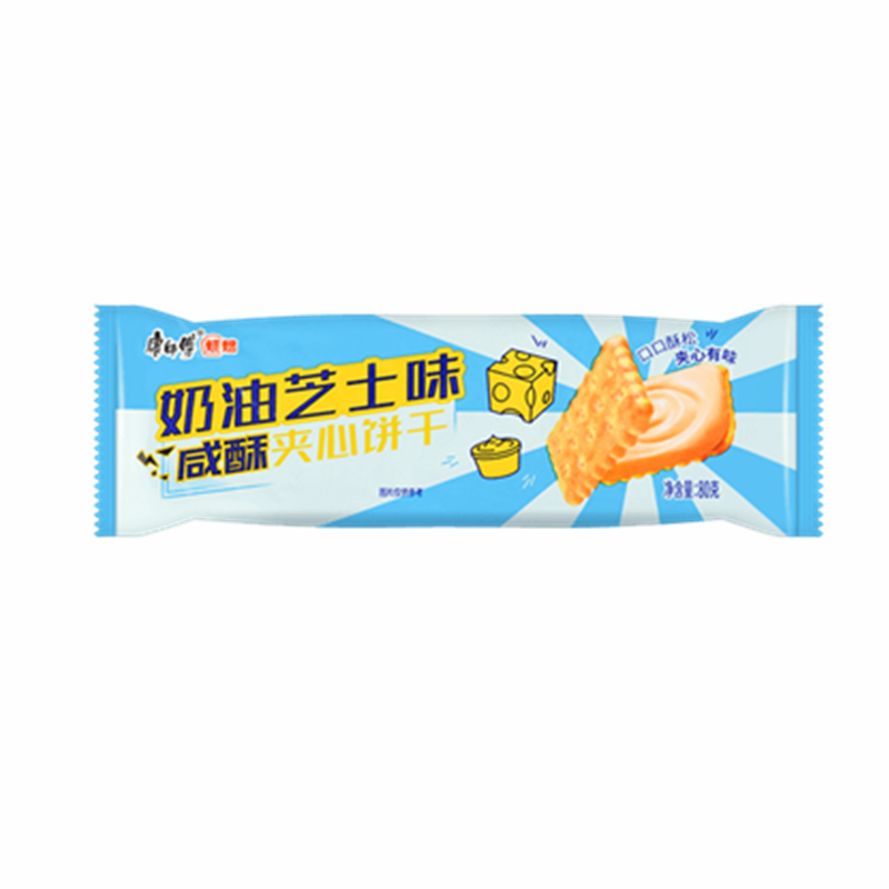 康师傅 咸酥夹心饼奶油芝士味 Cream Flavour Biscuit 80g