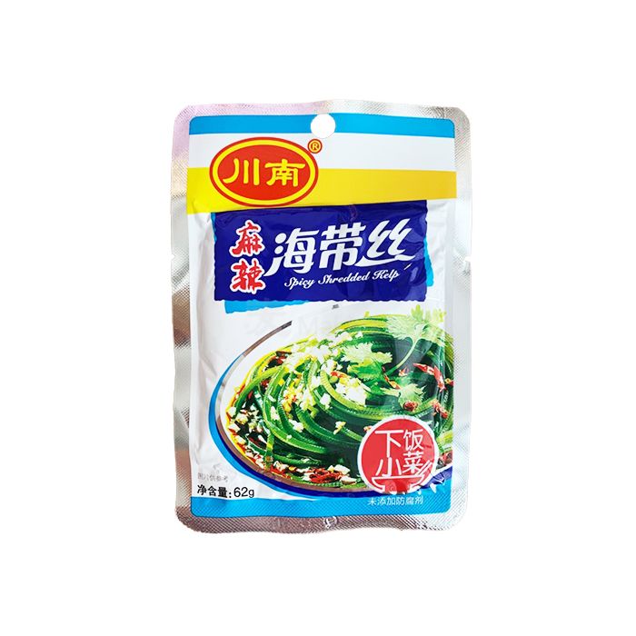 川南 麻辣海带丝 Sliced Kelp Sichuan Spicy 63g