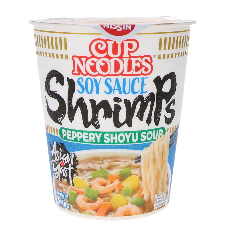 日清 鲜虾酱油杯面-Nissin Cup Noodle Soy sauce Shrimp-63g