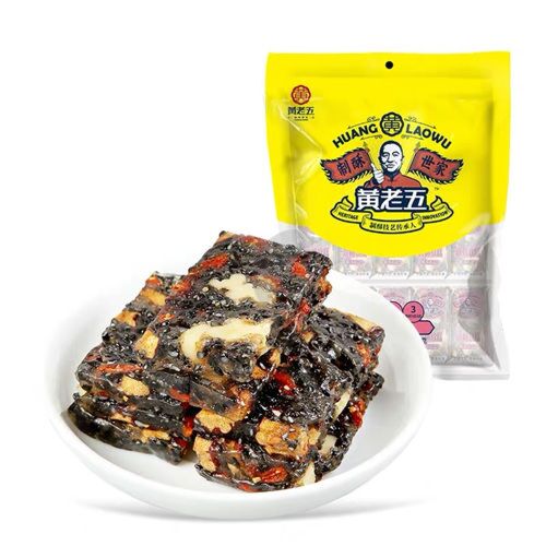 黄老五 核桃软糕黑芝麻味 Walnut Soft Candy - Black Sesame Flavour 106g